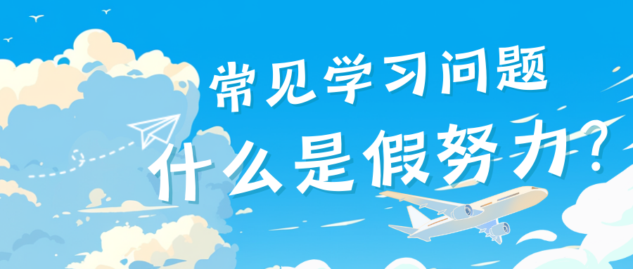 高中常见学习问题假努力